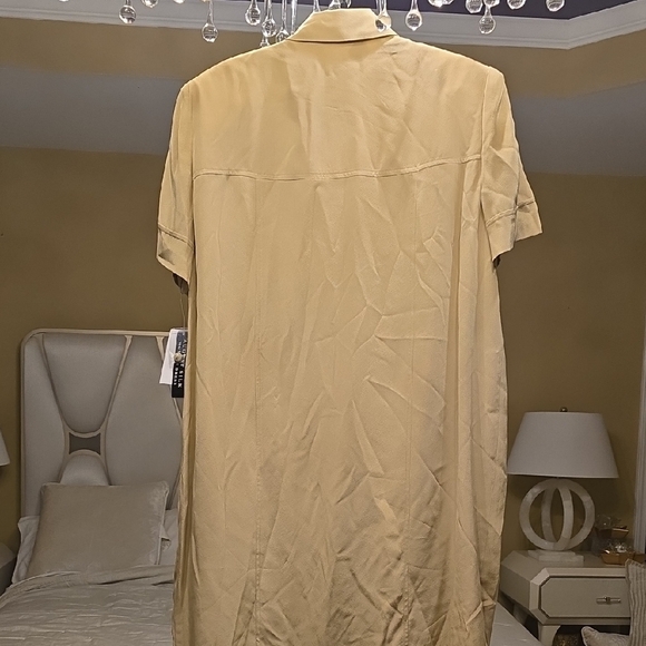 Silk August Silk Tan Midi Dress - Picture 7 of 14